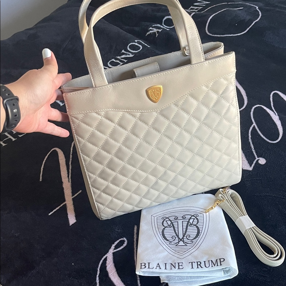 Blaine Trump Quilted Shoulder Bag